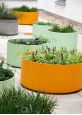 Coloured FRC round plant pots