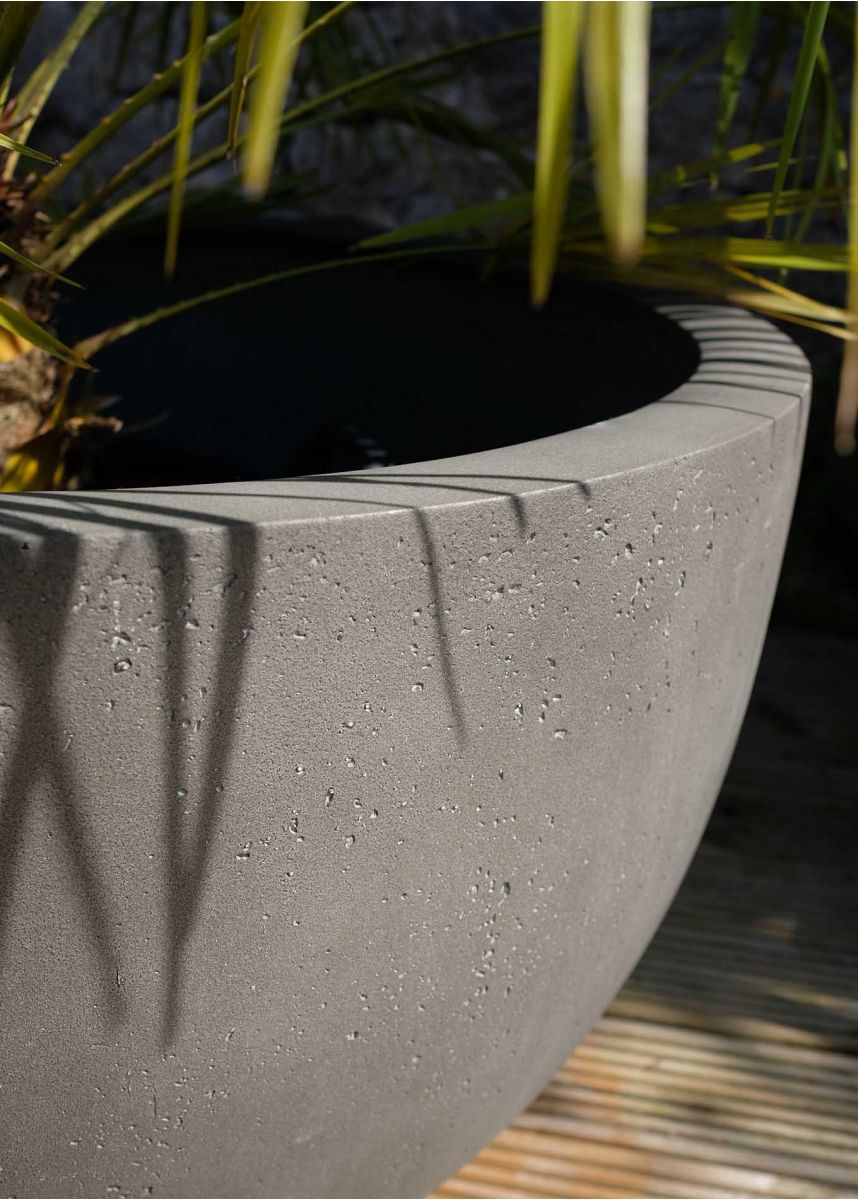 Planter textured surface detail