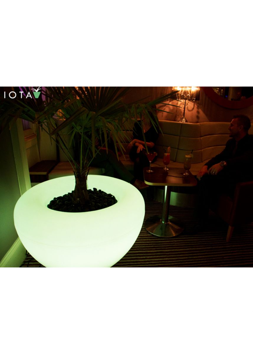 LED lit Moonlight Plant Pots