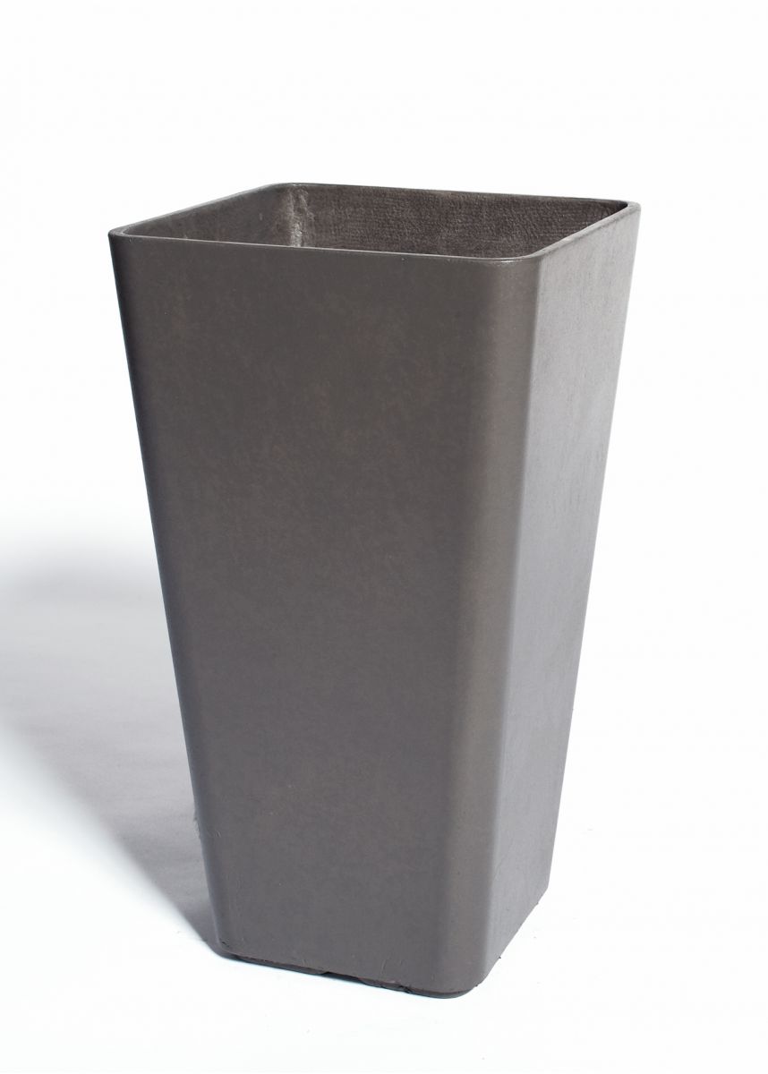 Lightweight FRC tall square taper plant pots