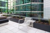 Rectangular planters and seating