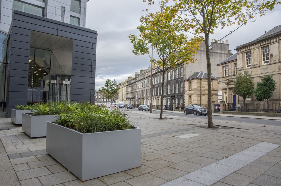 Steel Powder Coated  Planters Edinburgh
