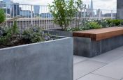 Pre-finished zinc planters