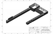 Terrace planter garden and seating CAD