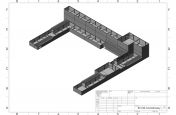 Roof terrace steel planter CAD