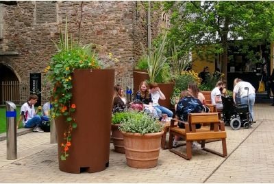 Bespoke tall conical planters