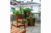 Large movable planters for public space