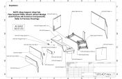 Bespoke metal planter CAD explosion