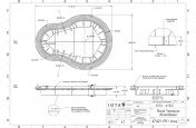 Sectional planter with bench seating CAD