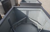 planters with internal bracing for structural support