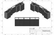 Sectional planters with hand railing