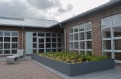 Large planter outside the Autism Day Care and Respite Centre