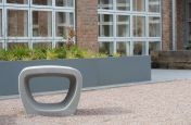 Bespoke external powder coated steel planters