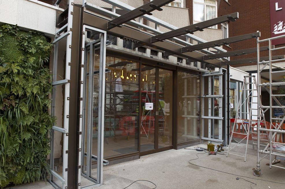 Bespoke Metalwork for Hotel Entrance