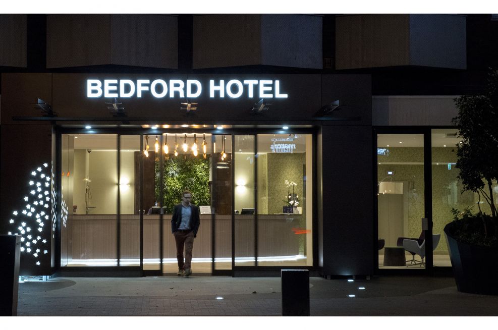 Bedford Hotel Bespoke Entranceway Lights