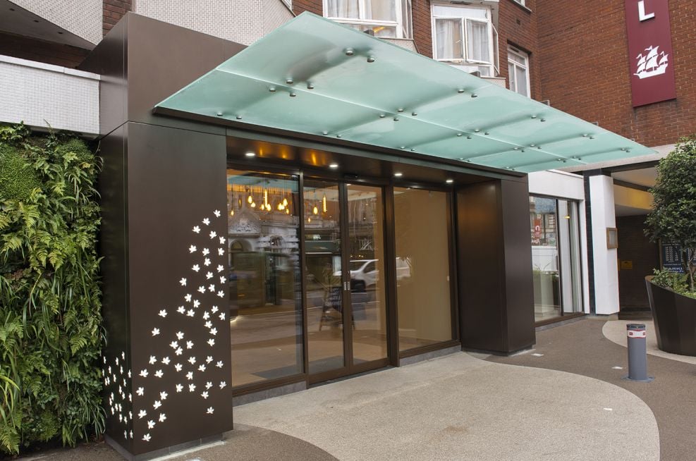 Hotel Frontage Metalwork Design and Installation