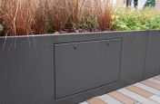 Planter with integrated access panel