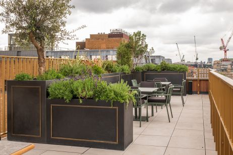 Luxury planters for office developments