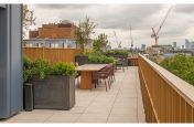 Communal roof terrace garden planters