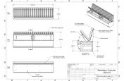 Stainless steel bench seating with service access