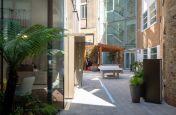 Planters for office courtyard