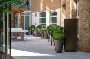 Lightweight conical planters for public spaces