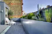 Bespoke Steel Planters at Borough Market Apartments