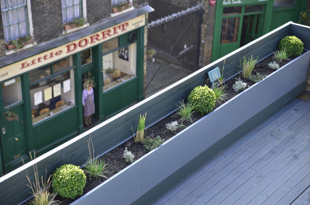 Powder Coated Steel Trough Planters