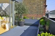 Steel Roof Terrace Trough Planters