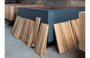 FSC Iroko cladding for planters