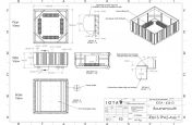 Large timber clad steel planter design