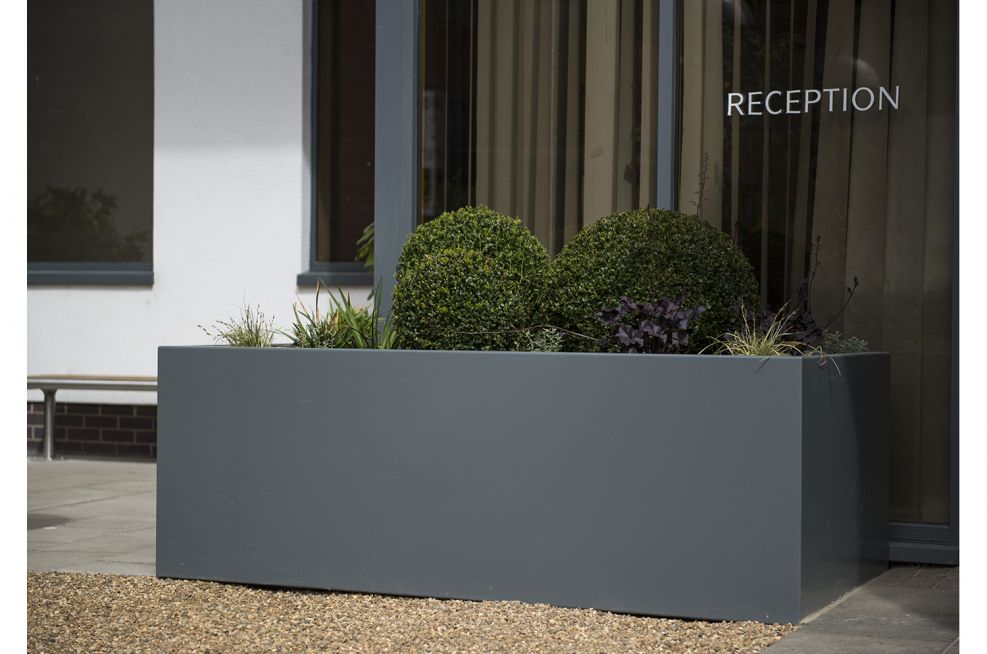 3mm Steel Powder Coated Trough Planters