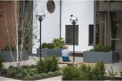 Bespoke Powder Coated Steel Planters at Bracknell Enterprise Centre