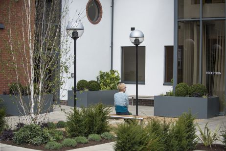 Bespoke Powder Coated Steel Planters at Bracknell Enterprise Centre