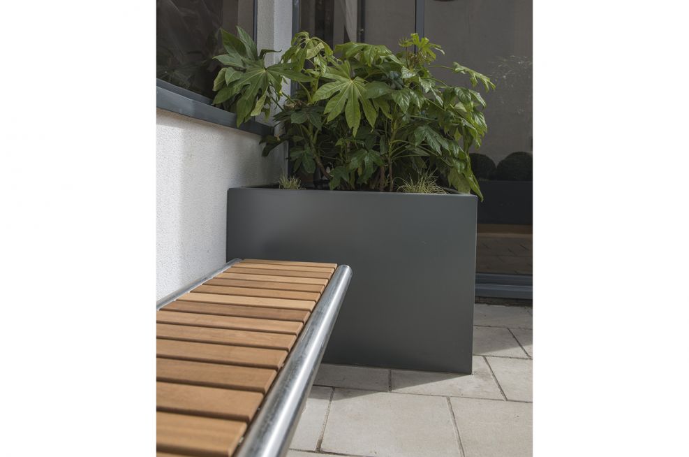 Small Zintec Steel Planters With Powder Coating