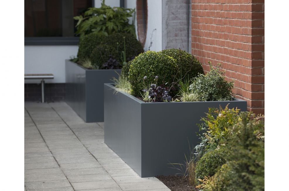 Stainless Steel Powder Coated Planters