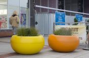 Composite External Planters In A Custom Colour