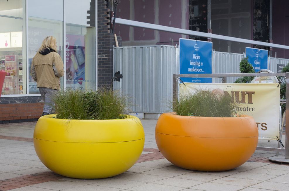Composite External Planters In A Custom Colour