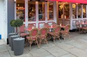 Boulevard Planters at Cafe Rouge