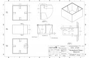 Custom metal planter design drawing