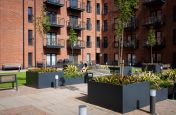 Custom coloured powder coated planters
