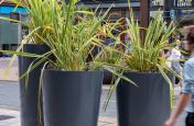 Bespoke street planters in steel