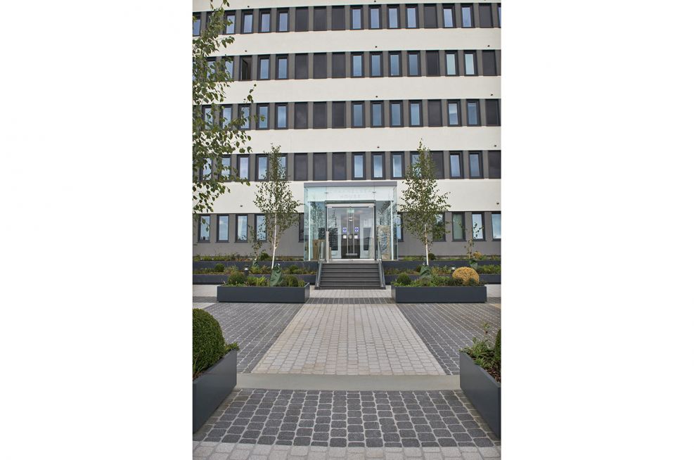 Black Green Powder Coated Planters