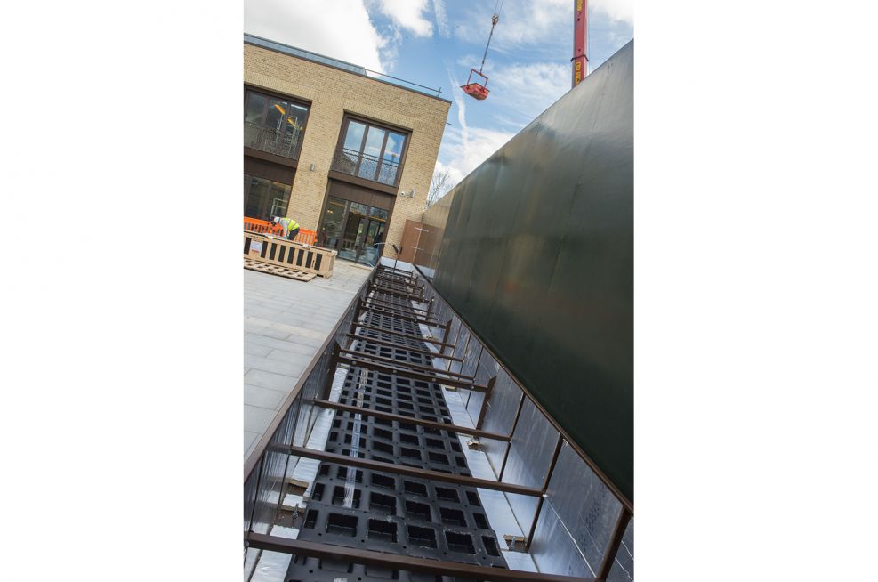 L shaped Planter Made From Stainless Steel