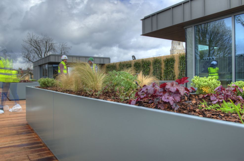 Mouse Grey (RAL 7005) Powder Coated Planters