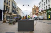 Grey Olive Powder Coated Planters