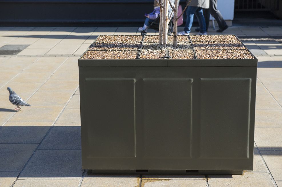 Pressed 4 Panel Planters In Cheltenham High Street