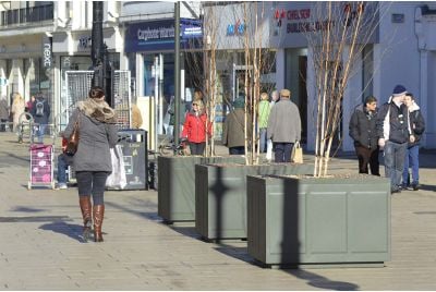 Steel Tree Planters Were Commissioned by Cheltenham Borough Council