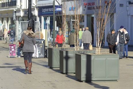 Steel Tree Planters Were Commissioned by Cheltenham Borough Council