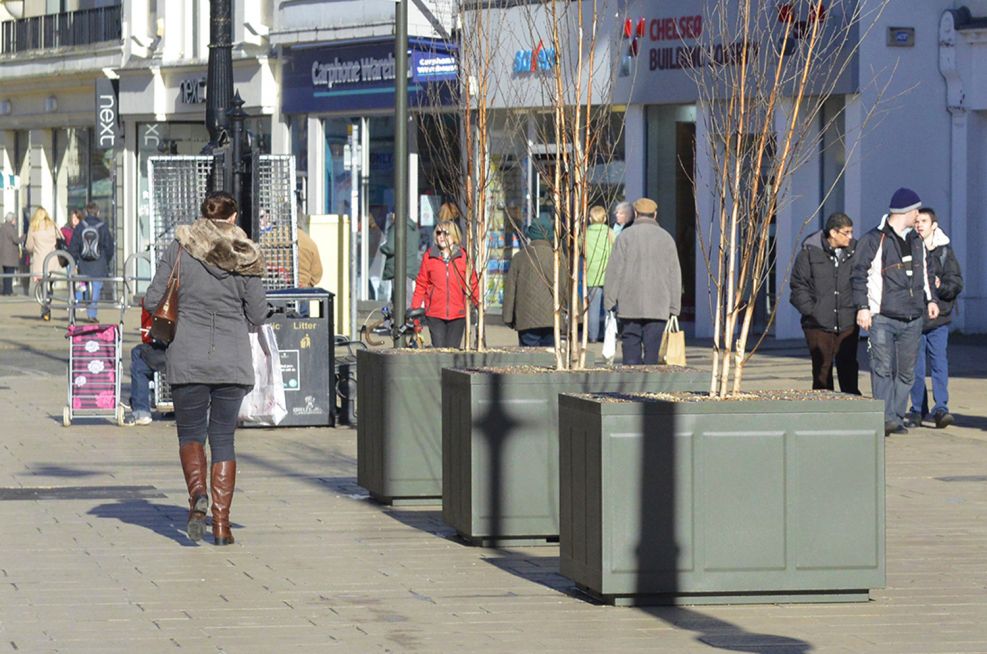 Steel Tree Planters Were Commissioned by Cheltenham Borough Council